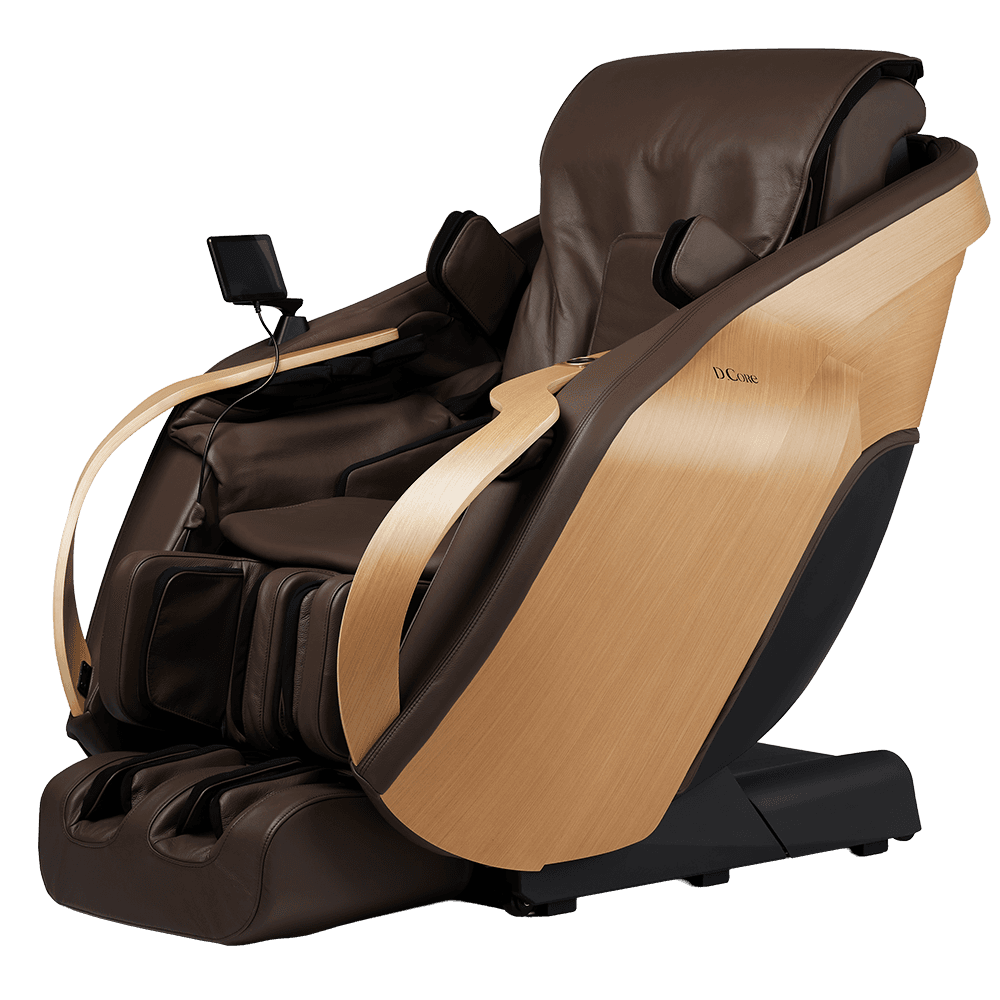 Fauteuil de massage japonais D.CORE CIRRUS II en cuir naturel